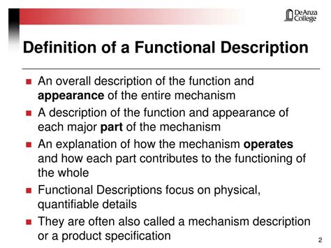 Functional Description .